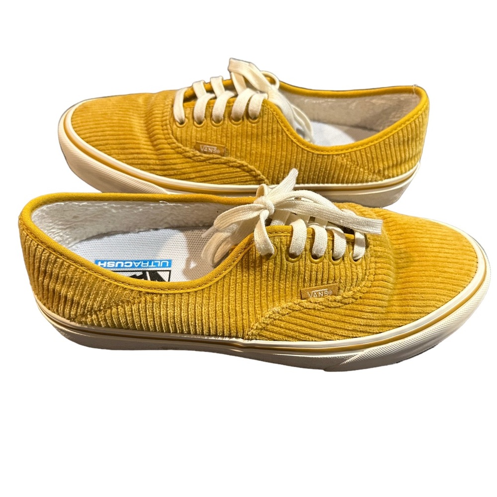 Vans Yellow Corduroy Sneakers